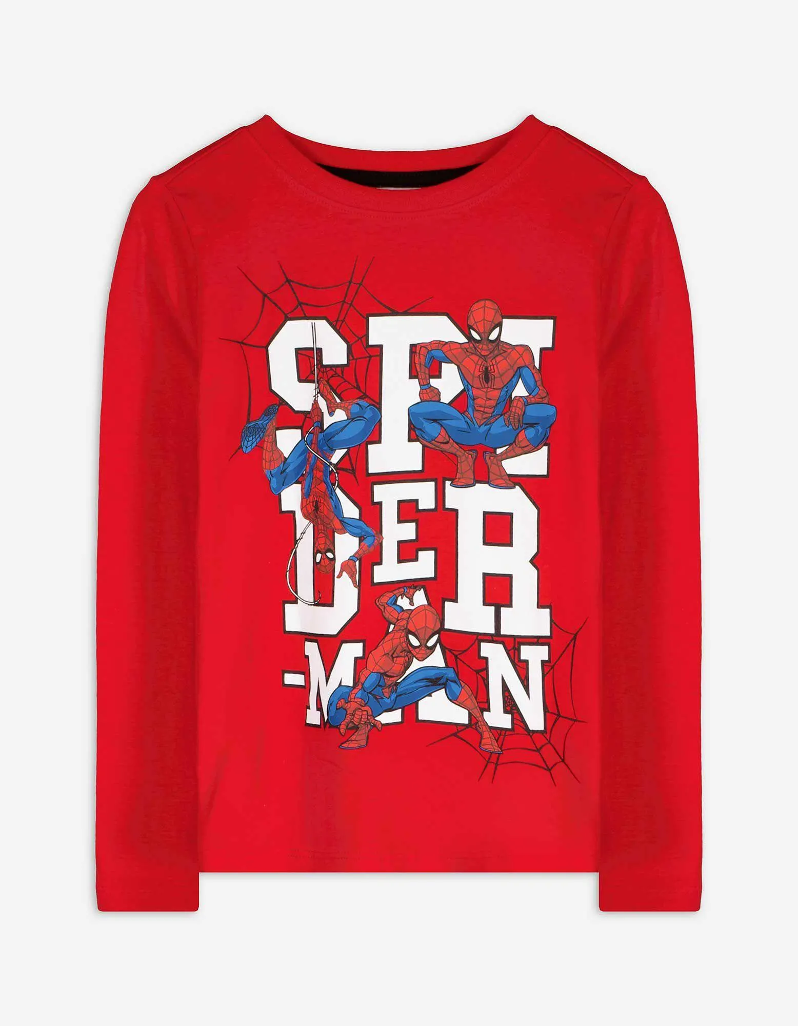 Langarmshirt - Spiderman - rot