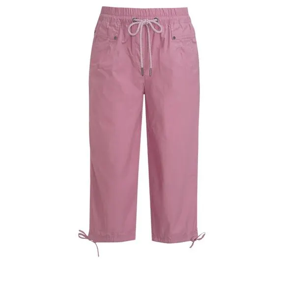 Damen Capri-Hose mit Elastikbund