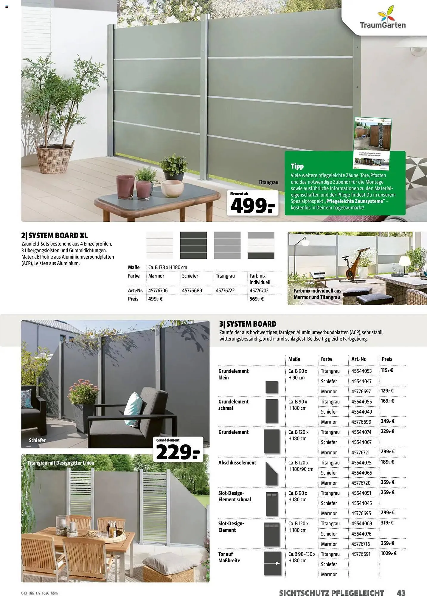 Hagebau Prospekt von 2. März bis 31. Dezember 2026 - Prospekt seite 43