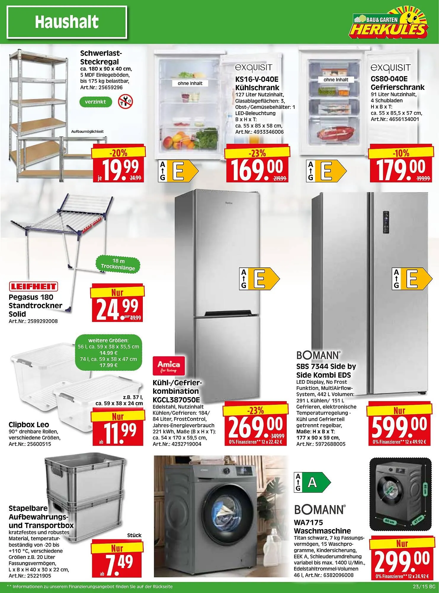 Herkules Baumarkt Prospekt von 2. Juni bis 7. Juni 2025 - Prospekt seite 15