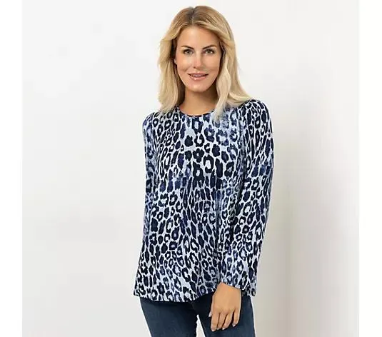KIM & CO. Shirt, Langarm Brazil Knit Jersey Rundhalsausschnitt figurumspielend