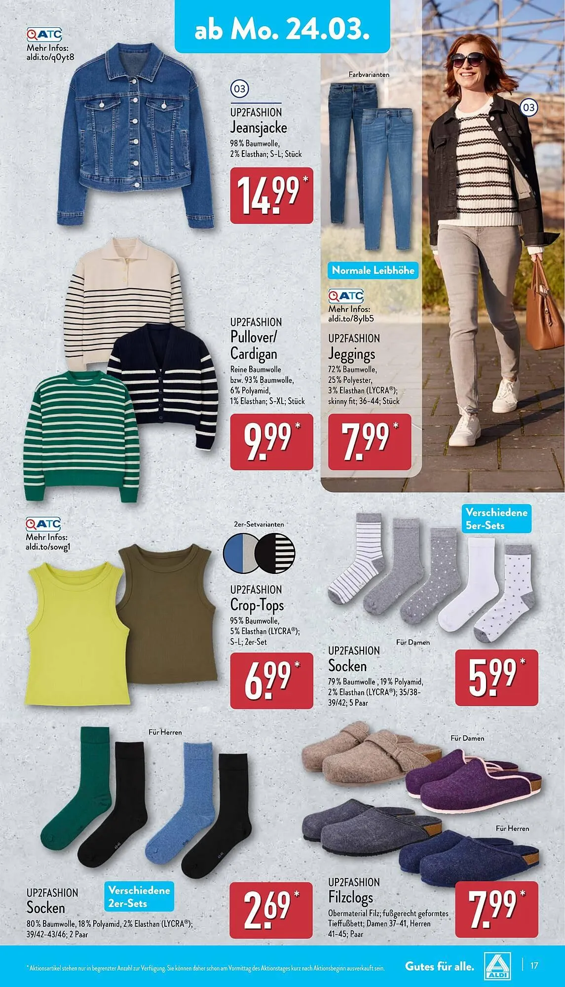 Aldi Nord Prospekt von 24. März bis 29. März 2025 - Prospekt seite 17