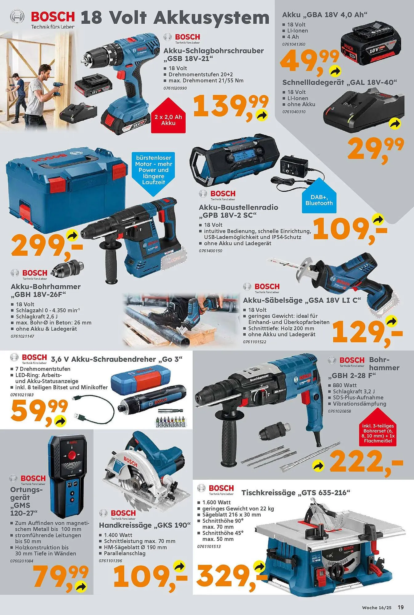 Globus Baumarkt Prospekt von 13. April bis 19. April 2025 - Prospekt seite 19