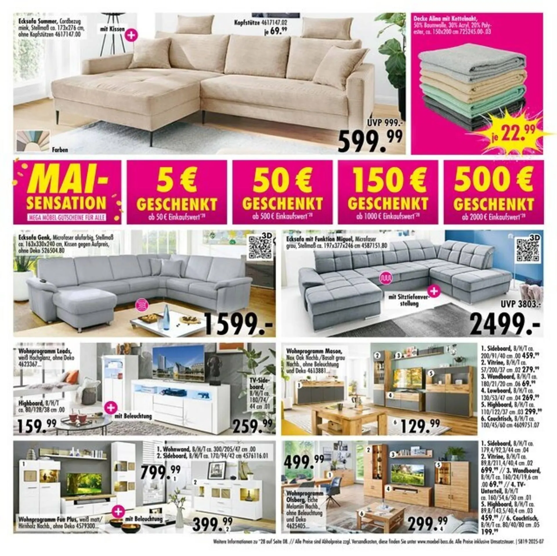 Möbel Boss Prospekt von 5. Mai bis 25. Mai 2025 - Prospekt seite 7