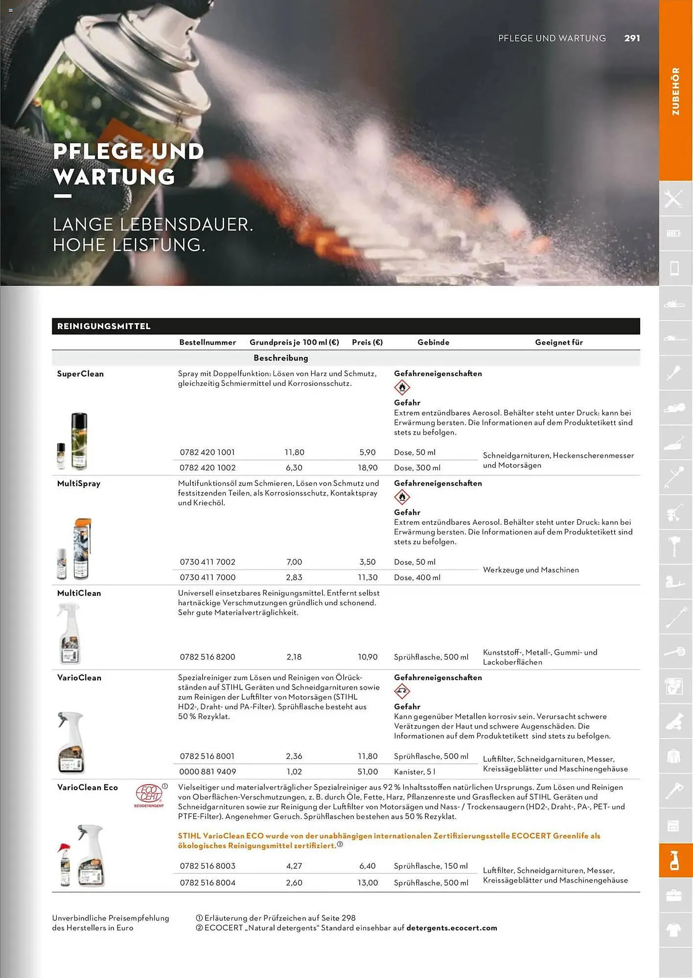 STIHL Prospekt von 1. Januar bis 31. Dezember 2026 - Prospekt seite 291