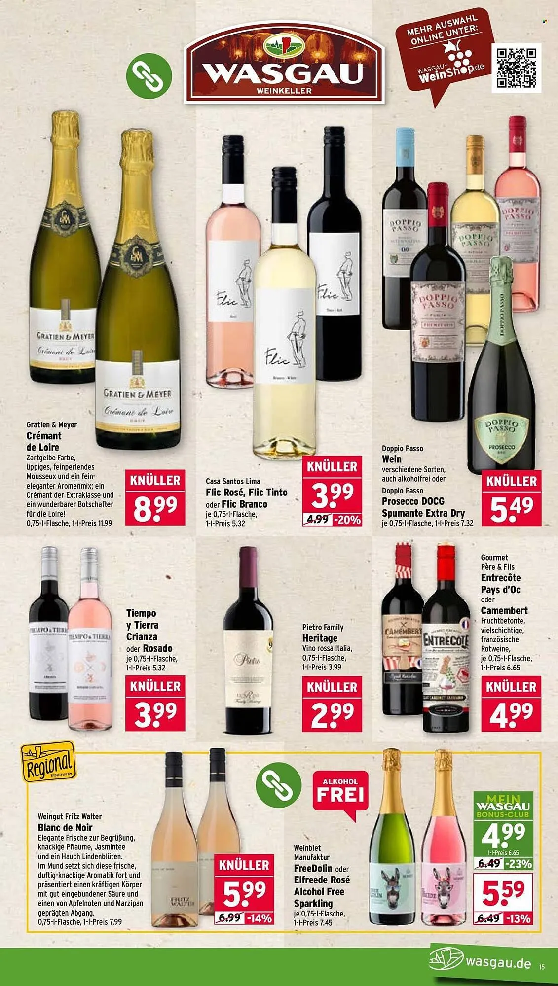 Wasgau Prospekt von 13. April bis 18. April 2026 - Prospekt seite 15