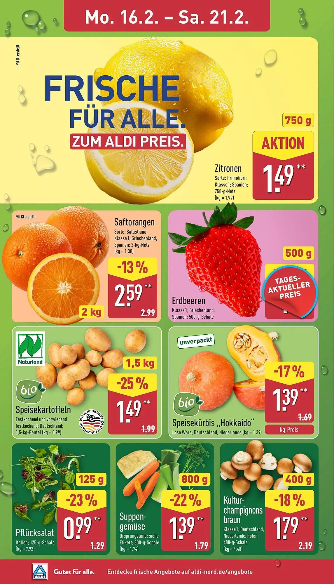 Aldi Nord Prospekt von 16. Februar bis 21. Februar 2026 - Prospekt seite 2