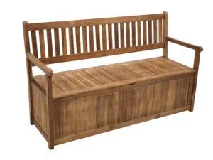 Truhenbank BENITA 3-sizter, Akazie geölt