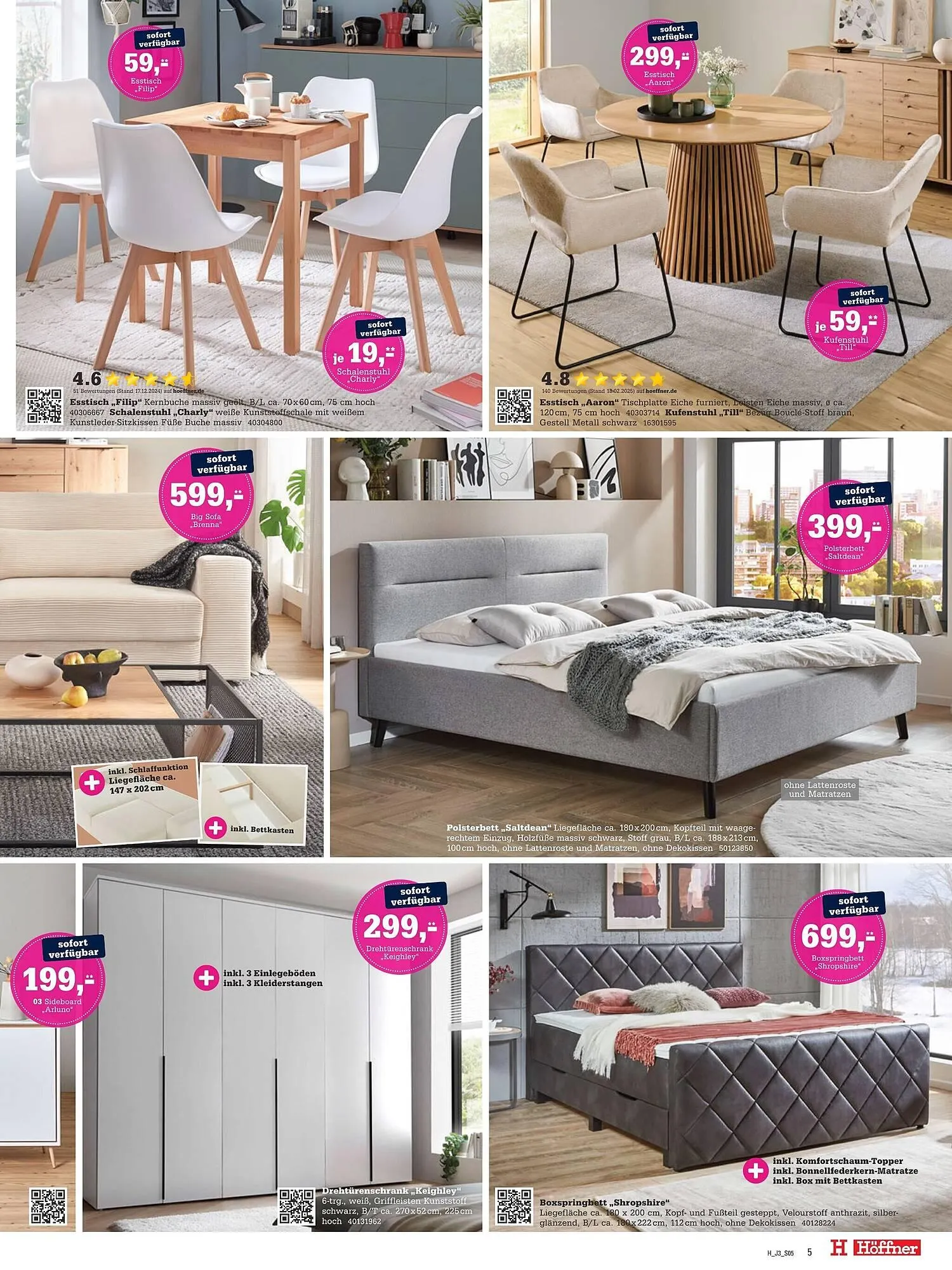 Höffner Prospekt von 26. März bis 8. April 2025 - Prospekt seite 5
