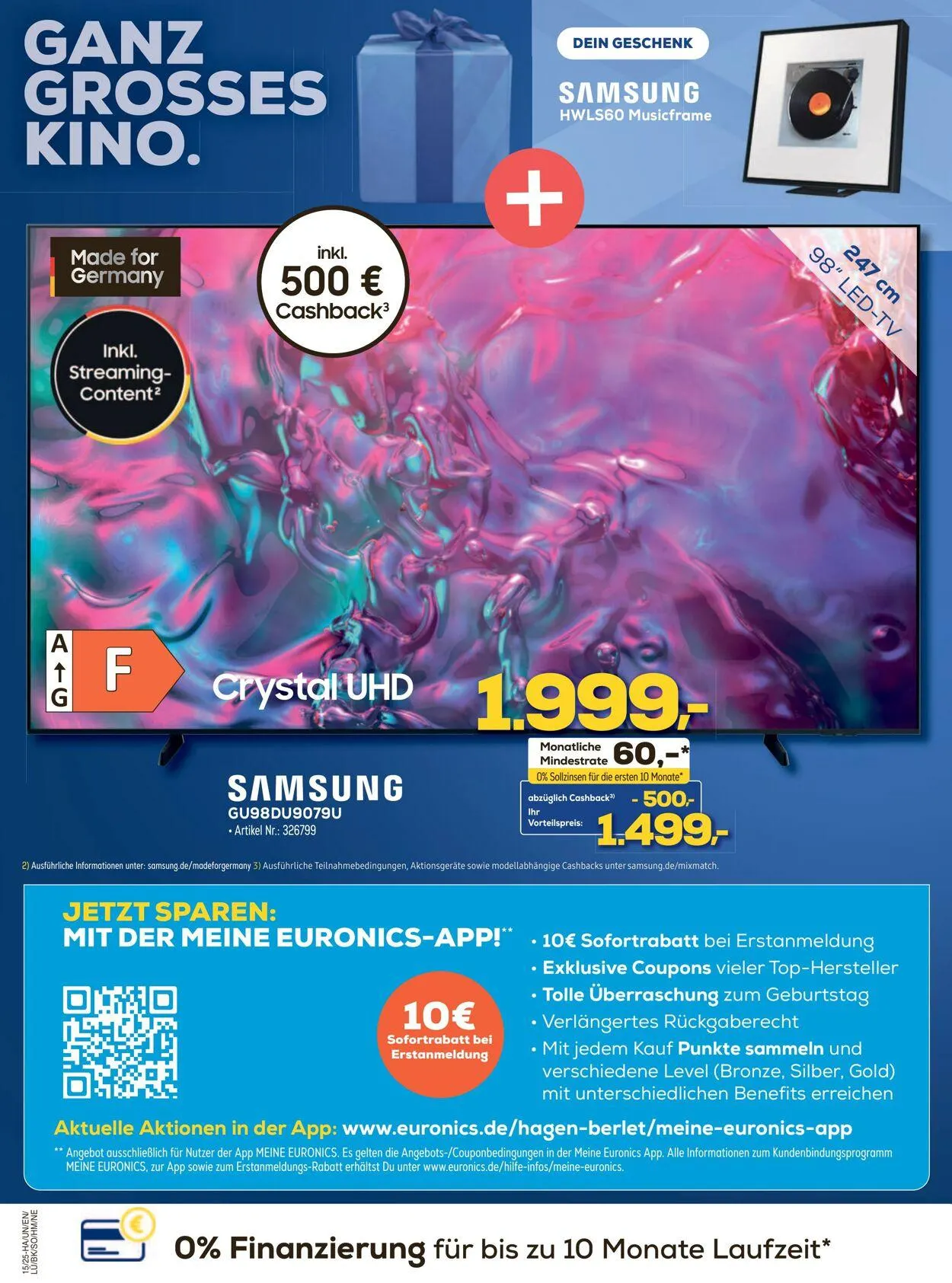 Euronics Aktueller Prospekt von 9. April bis 30. April 2025 - Prospekt seite 4