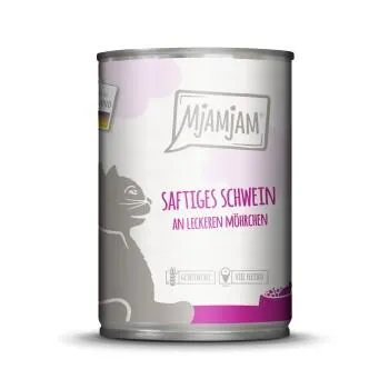 MjAMjAM Nassfutter Katze Adult 6x400 g Schwein und Möhre