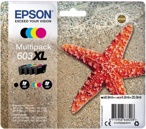 Epson 603XL Multipack (20,9ml) 4-farbig
