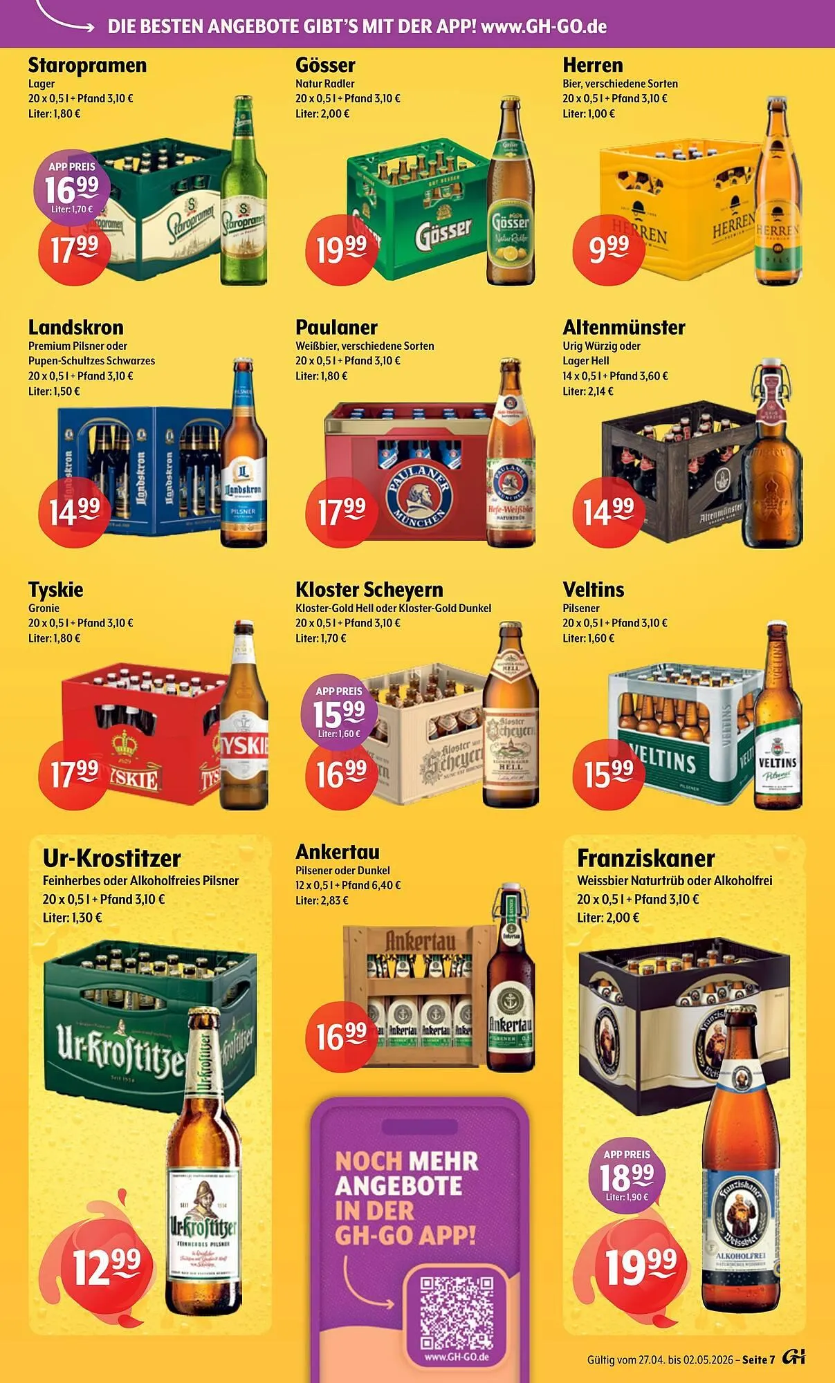 Trink und Spare Prospekt von 27. April bis 2. Mai 2026 - Prospekt seite 7