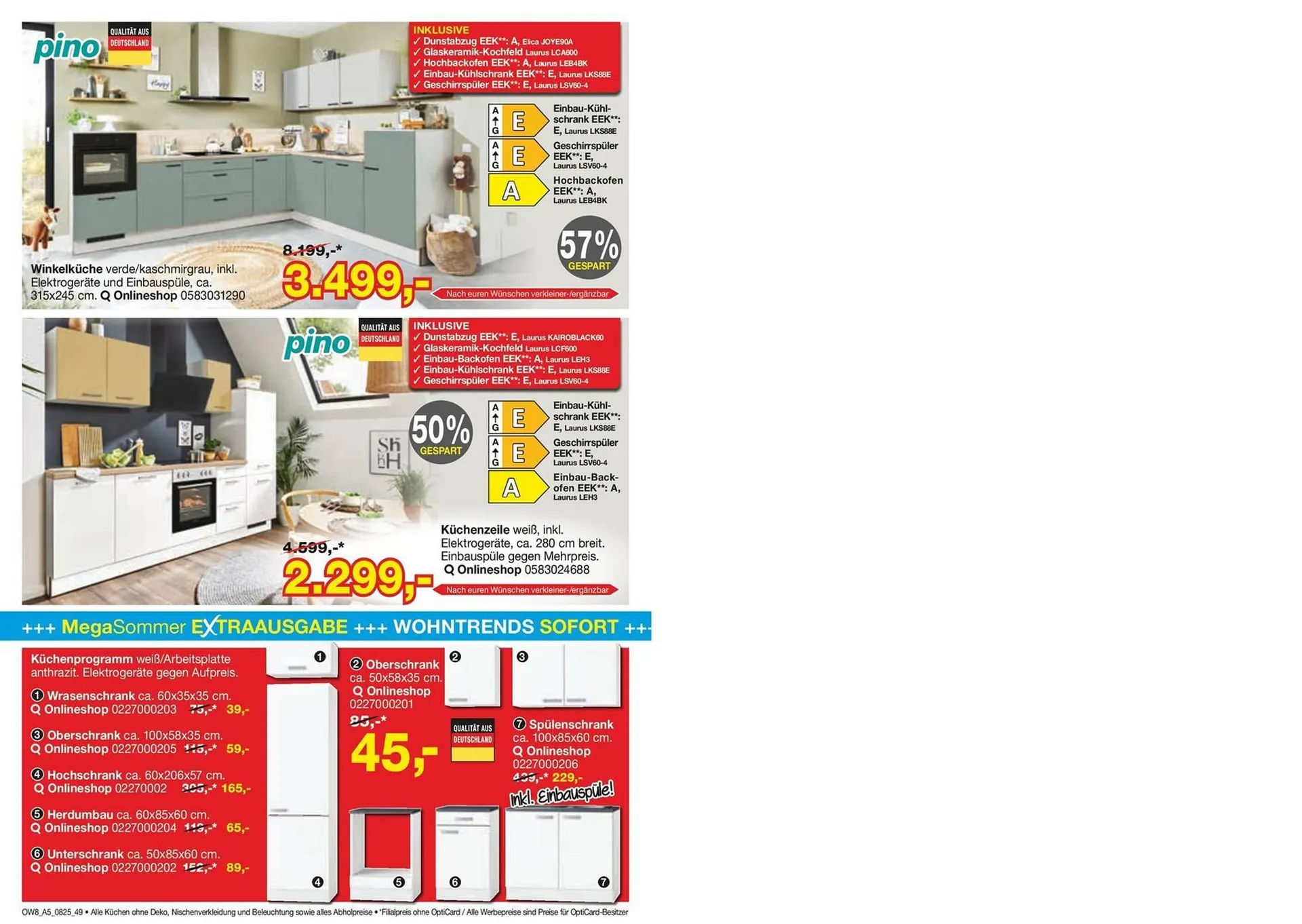 Opti Wohnwelt Prospekt von 25. Juli bis 23. August 2025 - Prospekt seite 61