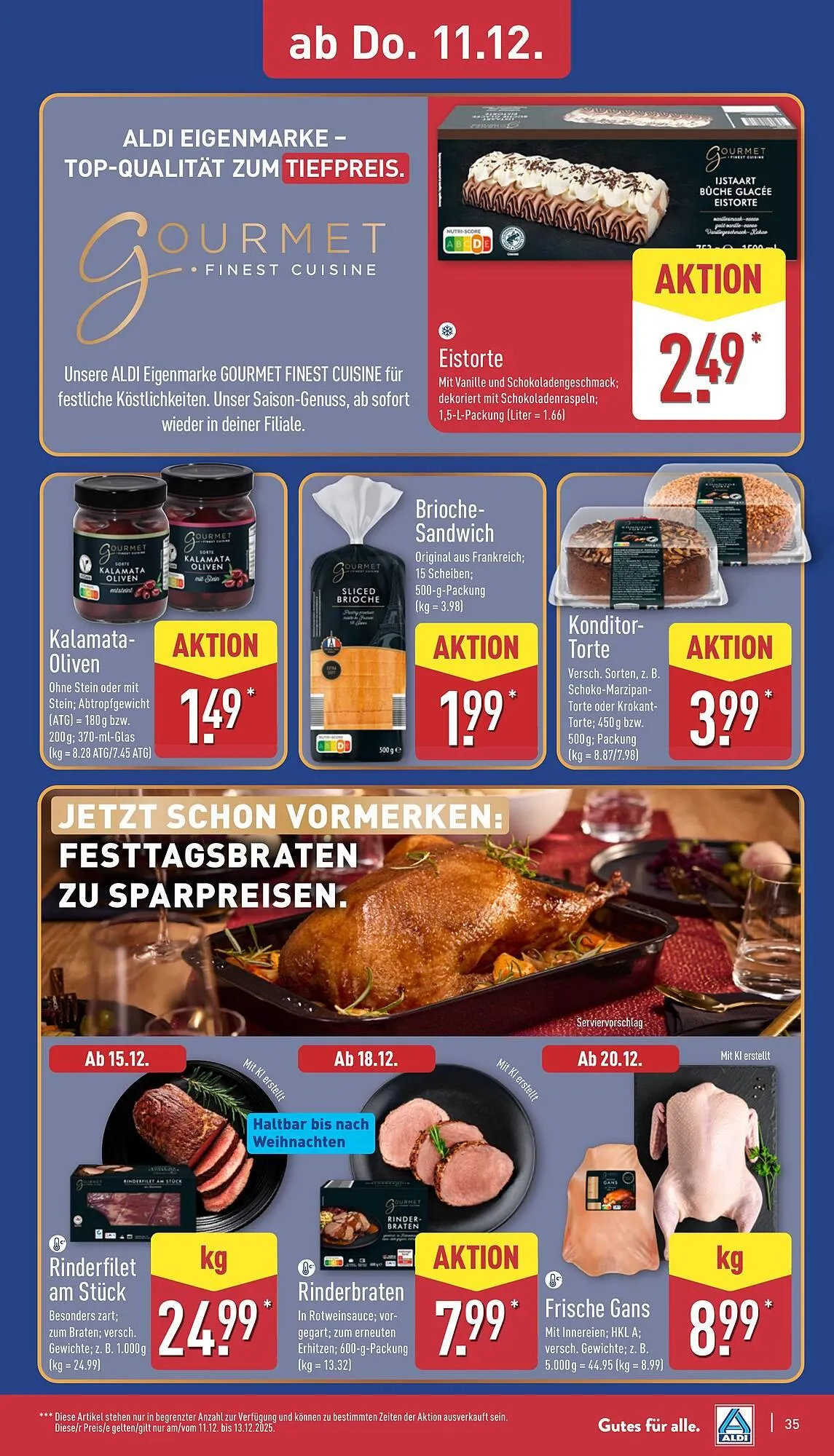 Aldi Nord Prospekt von 8. Dezember bis 13. Dezember 2025 - Prospekt seite 35