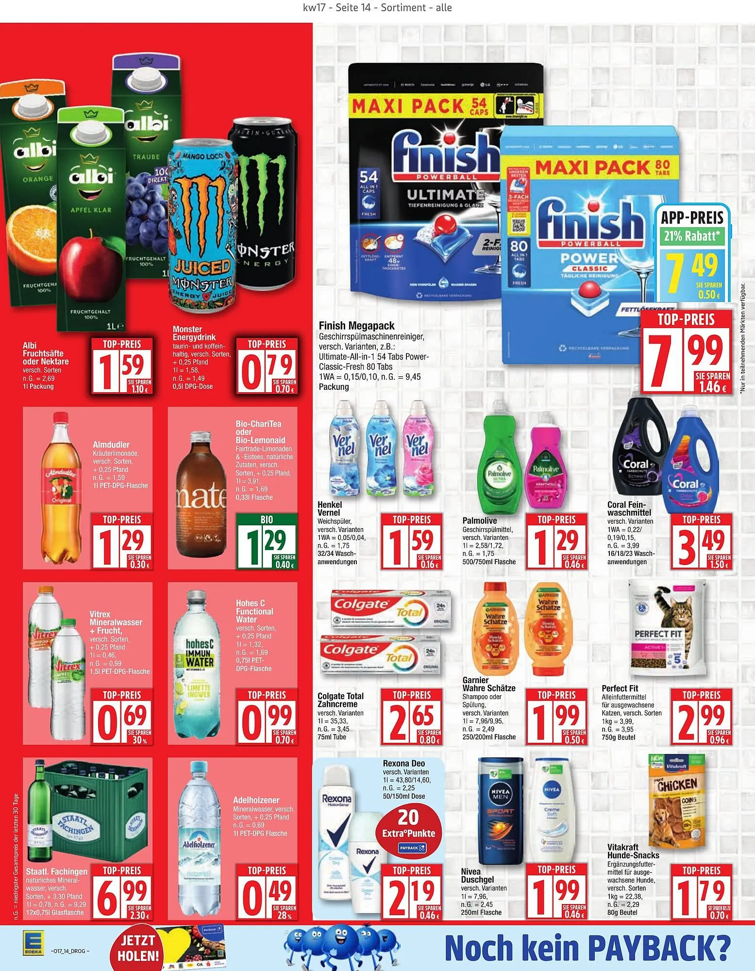 Edeka Prospekt von 20. April bis 26. April 2025 - Prospekt seite 14