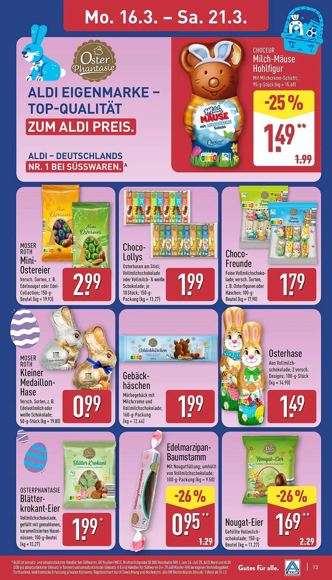 Aldi Nord Prospekt von 16. März bis 21. März 2026 - Prospekt seite 13