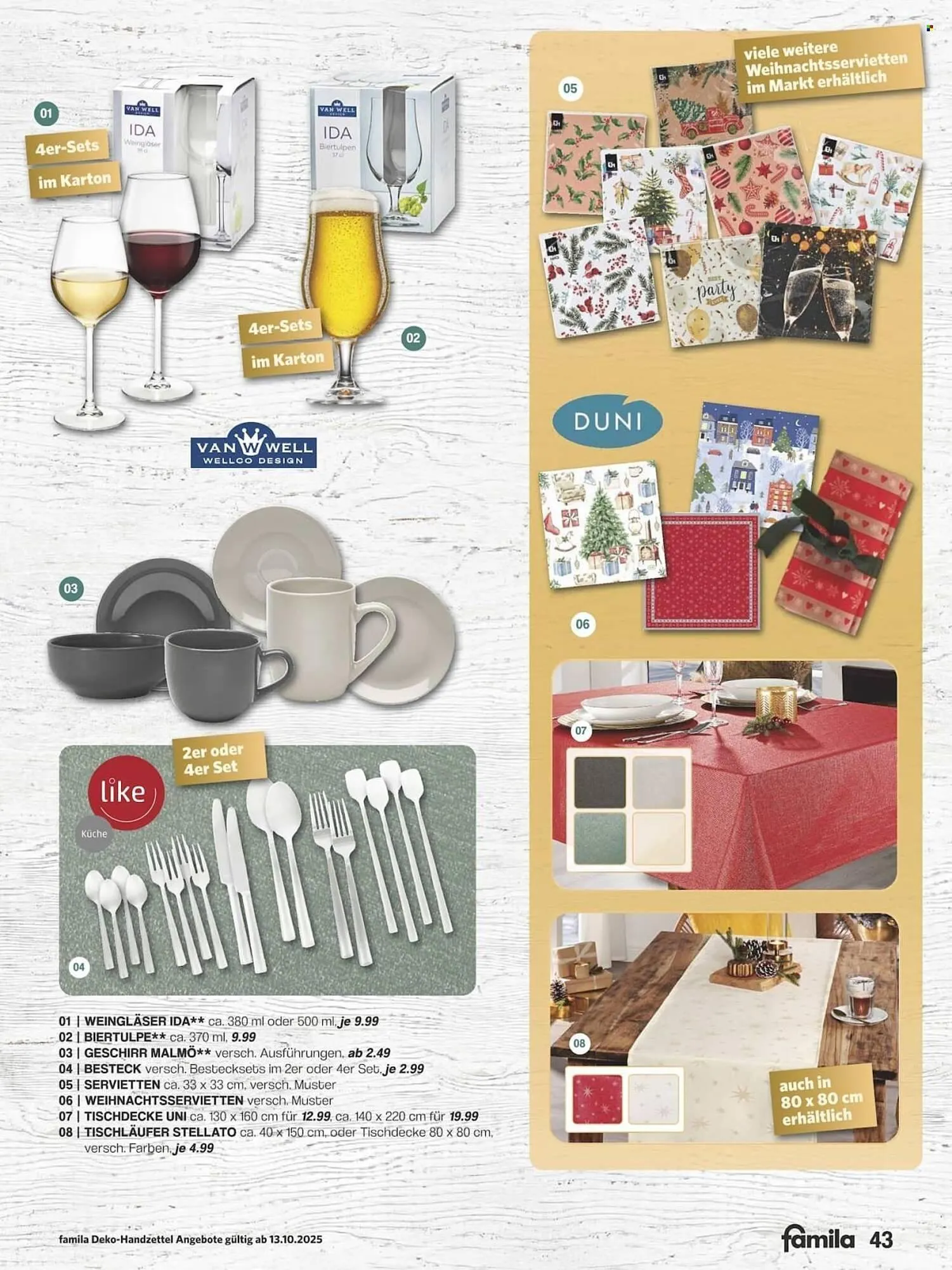 Famila Nord Ost Prospekt von 13. Oktober bis 31. Dezember 2025 - Prospekt seite 43