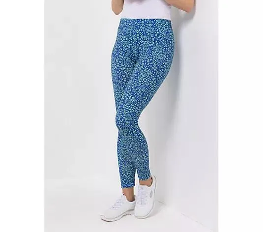 ANNI FOR FRIENDS Leggings lange Form Allover-Druck sehr schmales Bein