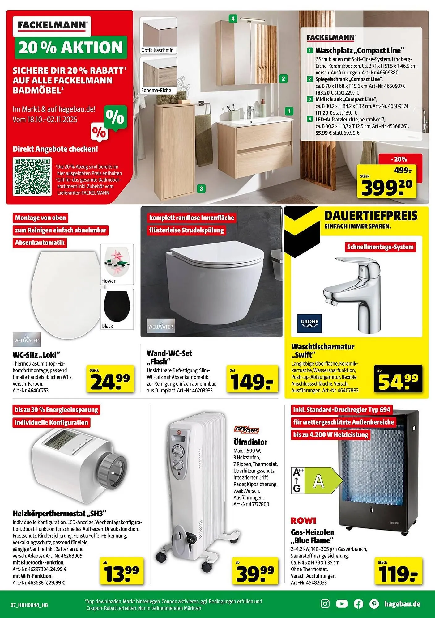 Hagebau Prospekt von 25. Oktober bis 1. November 2025 - Prospekt seite 7