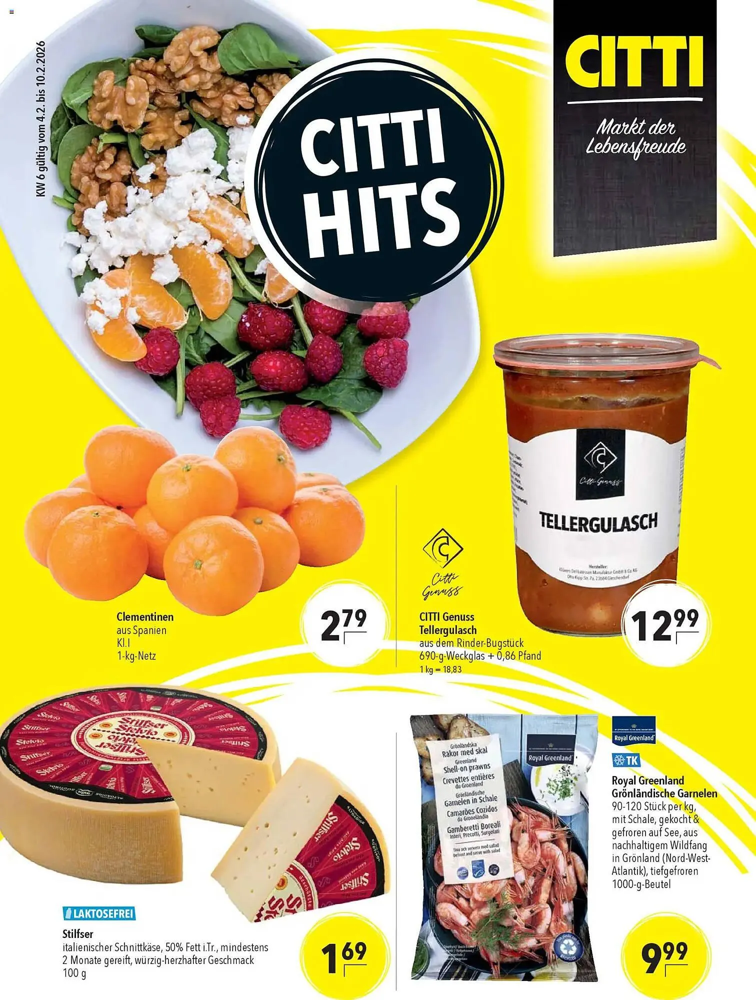CITTI Markt Prospekt von 4. Februar bis 10. Februar 2026 - Prospekt seite 1