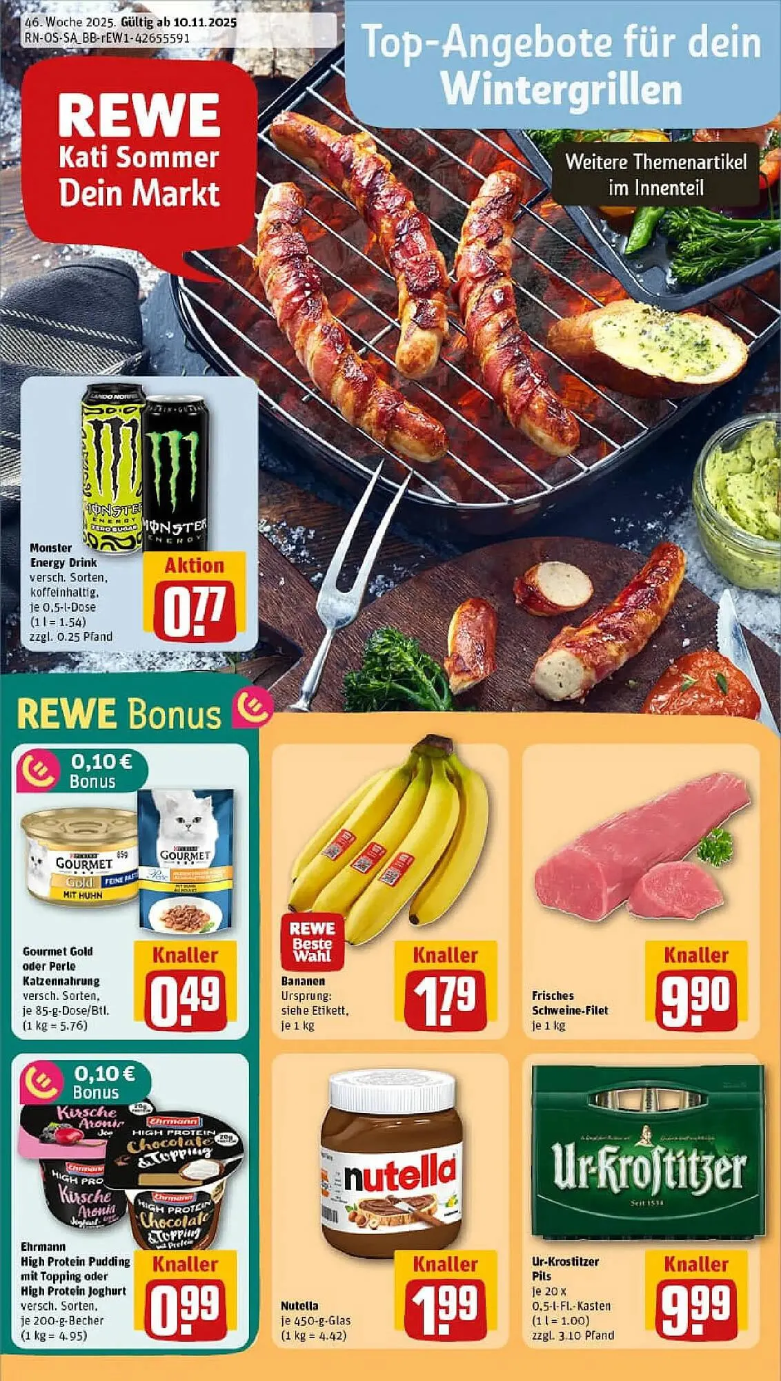 REWE Prospekt von 9. November bis 16. November 2025 - Prospekt seite 1