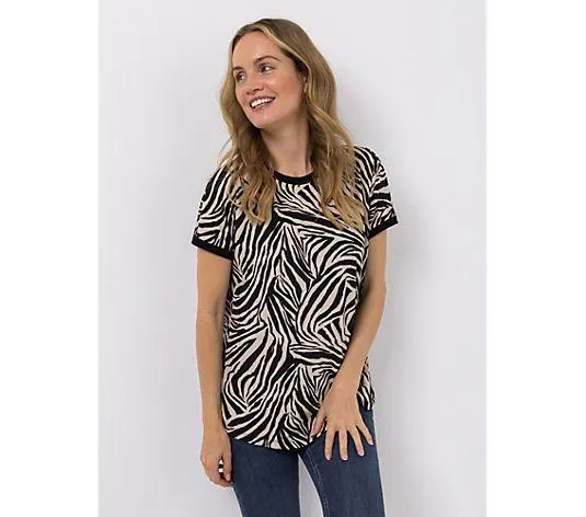 KIM & CO. Shirt, 1/2-Arm Brazil Knit Jersey Kontrast-Details figurumspielend