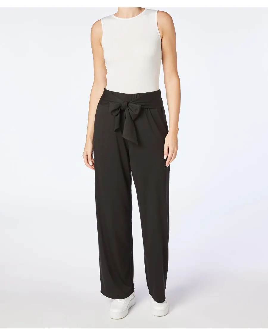 Stoffhose mit Bindegürtel Janina, High-waist