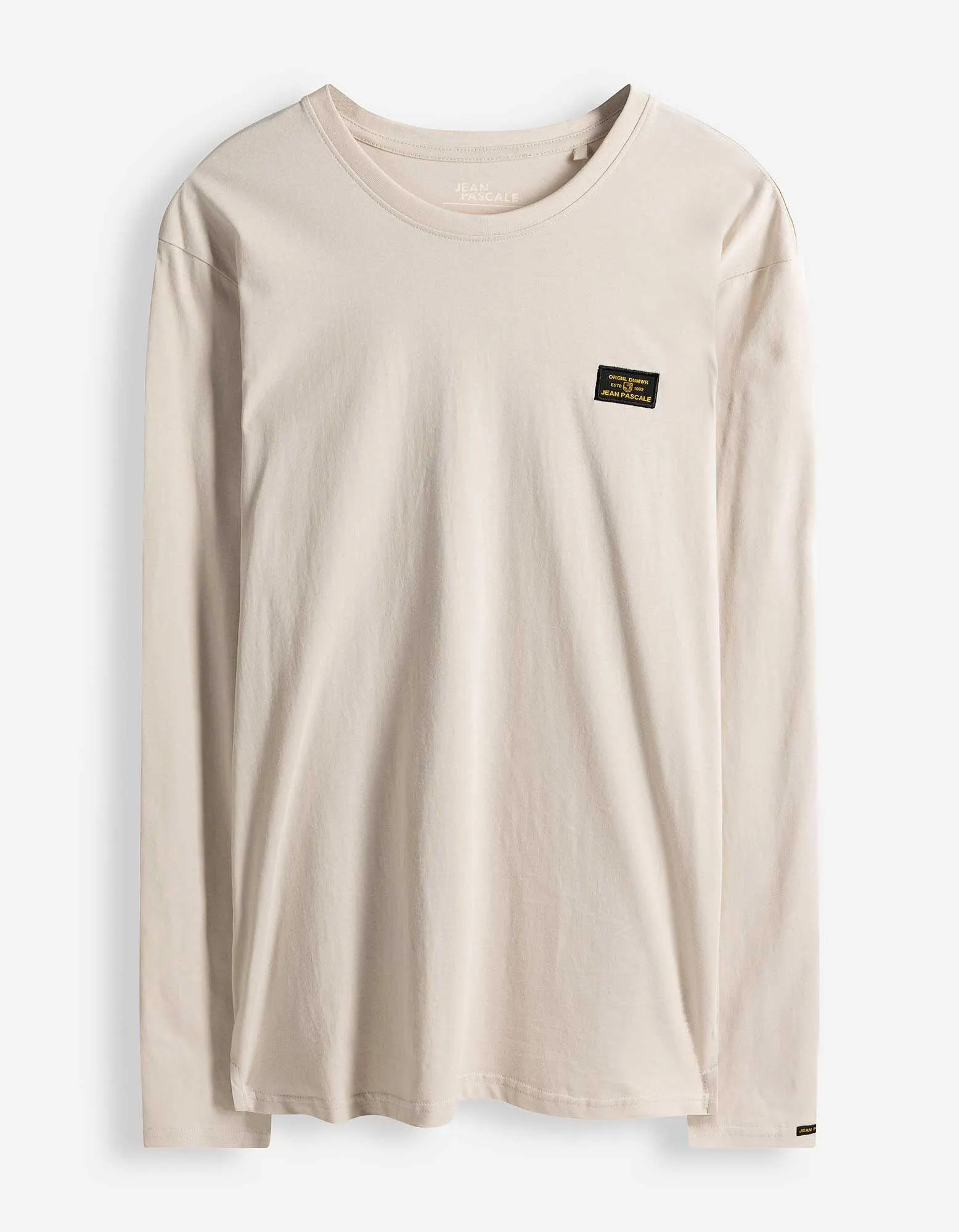 Langarmshirt - einfarbig - weiß