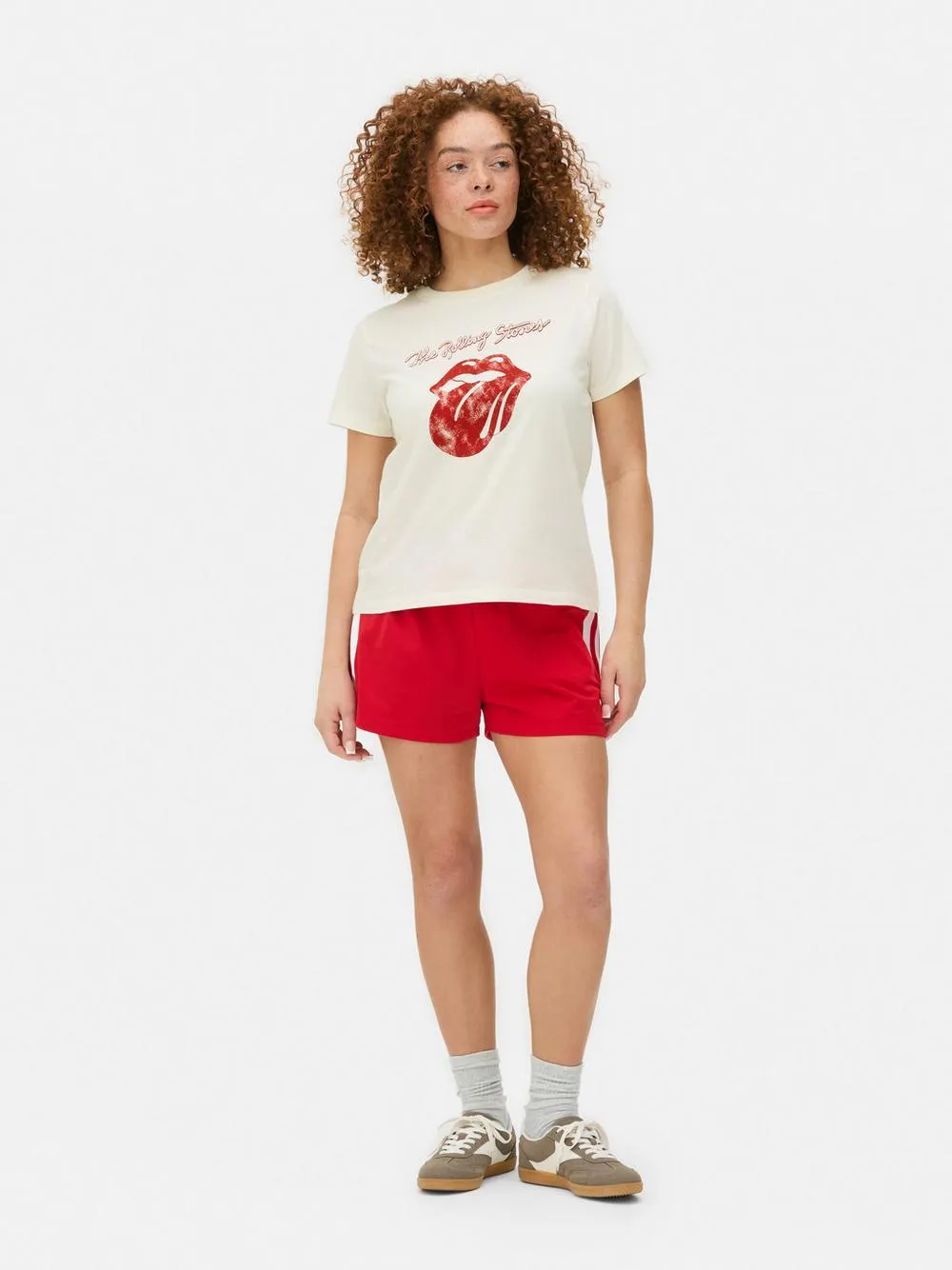 „The Rolling Stones“ T-Shirt mit Rundhalsausschnitt