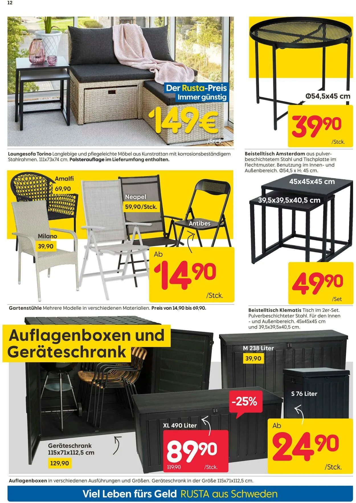 Rusta von 12. Mai bis 26. Mai 2025 - Prospekt seite 12