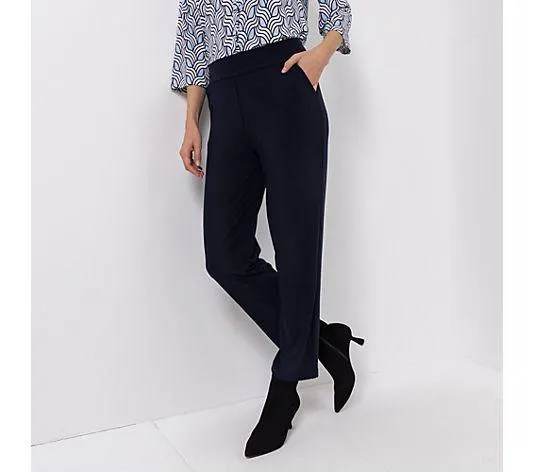 KIM & CO. Hose, knöchellang Brazil Knit Jersey 2 Eingrifftaschen gerader Beinverlauf