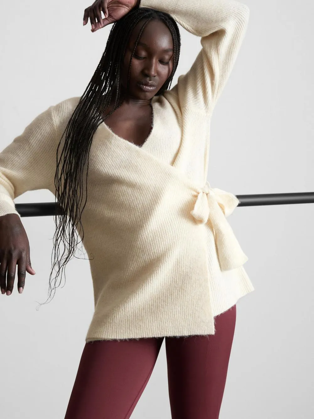 Rita Ora Knitted Wrap Cardigan