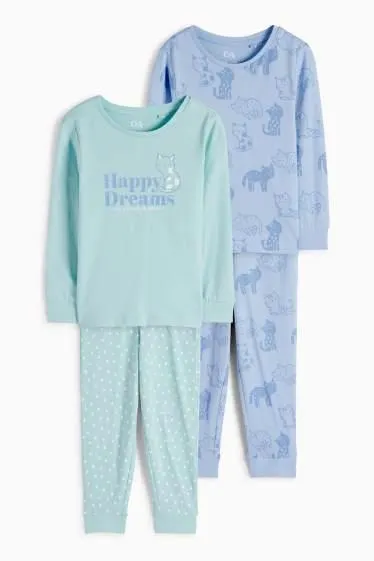 Multipack of 2 - cat - pyjamas - 4 piece