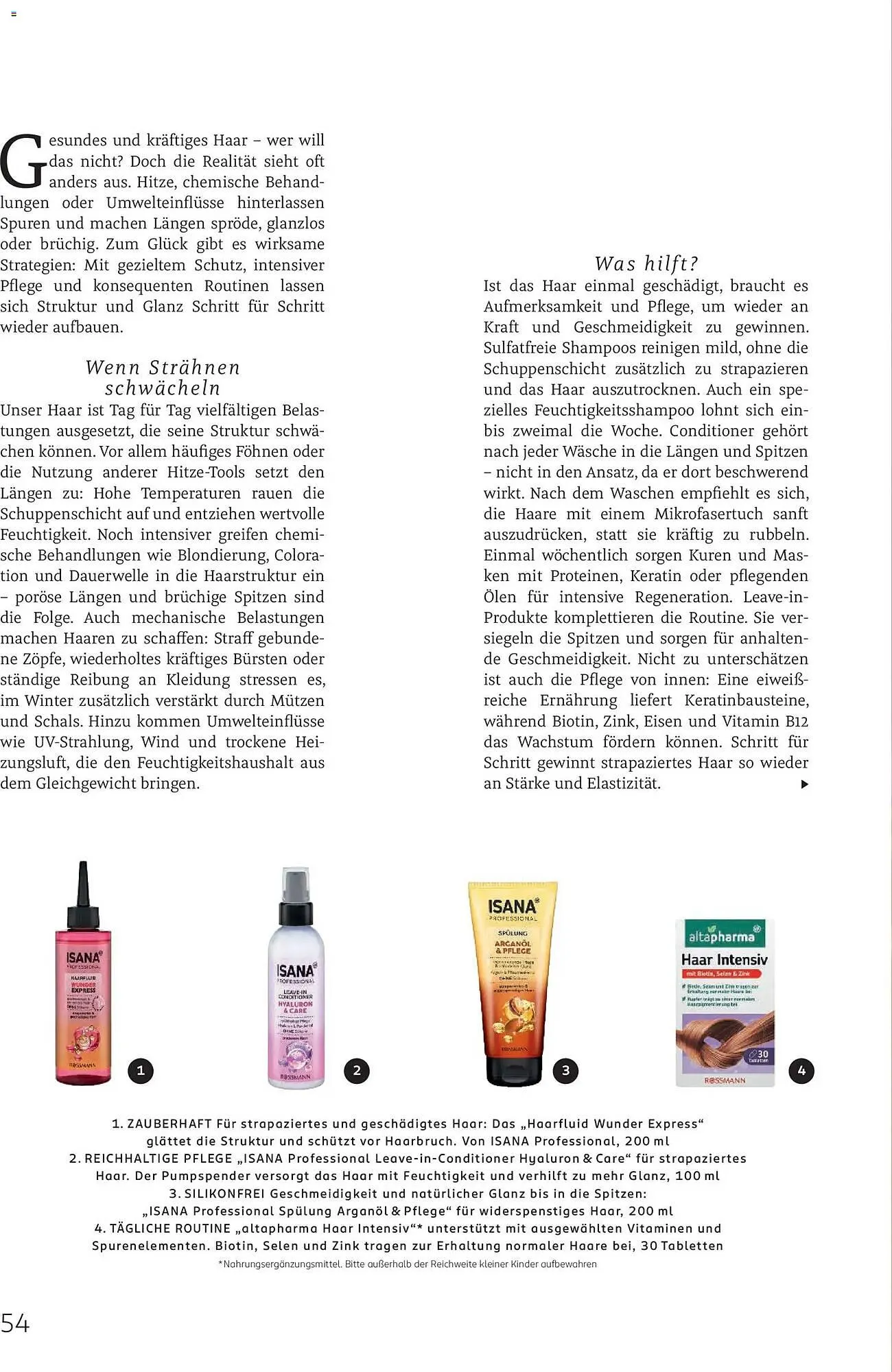 Rossmann Magazin von 1. November bis 30. November 2025 - Prospekt seite 54