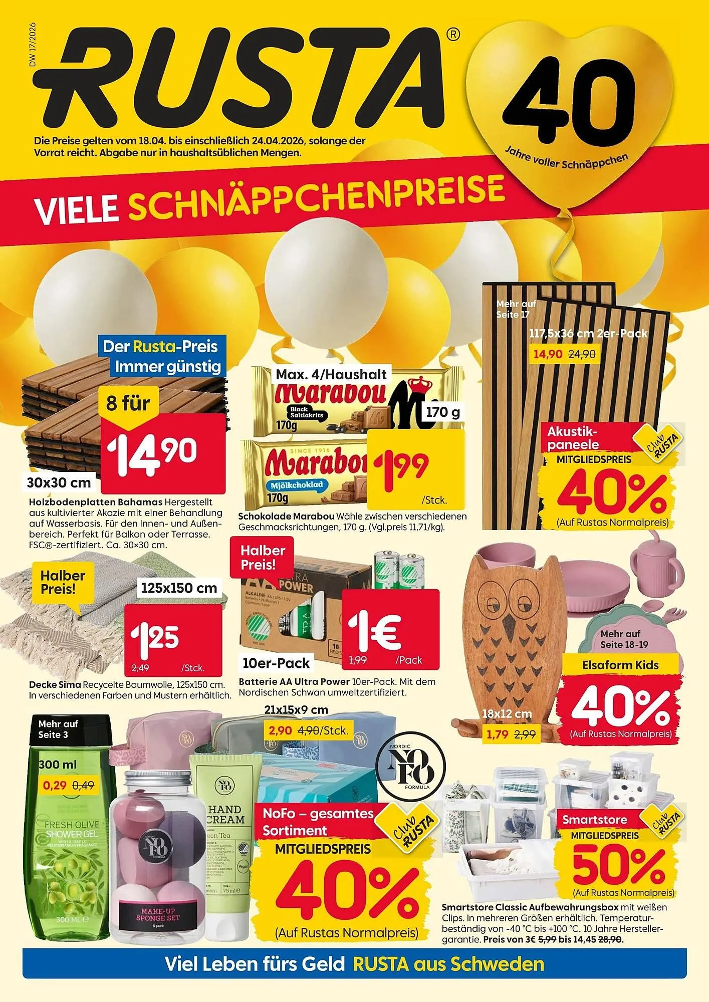 Rusta Prospekt von 18. April bis 24. April 2026 - Prospekt seite 1