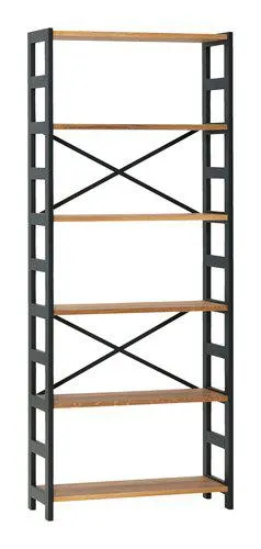 Scaffale INTRUP largo 6 ripiani rovere