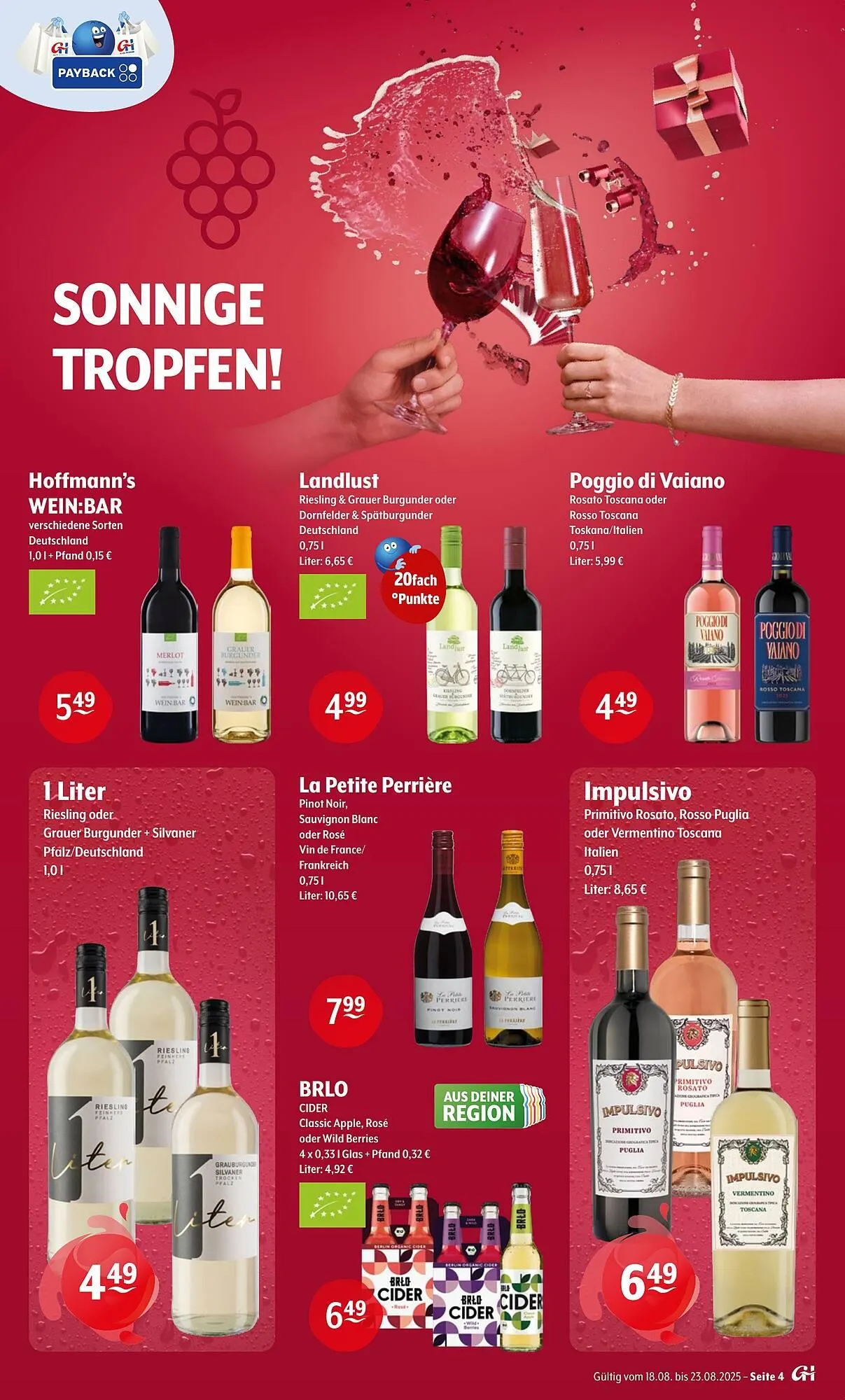 Getränke Hoffmann Prospekt von 18. August bis 23. August 2025 - Prospekt seite 4