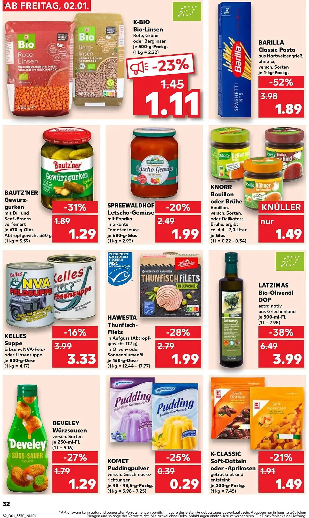 Kaufland Prospekt von 2. Januar bis 7. Januar 2026 - Prospekt seite 32