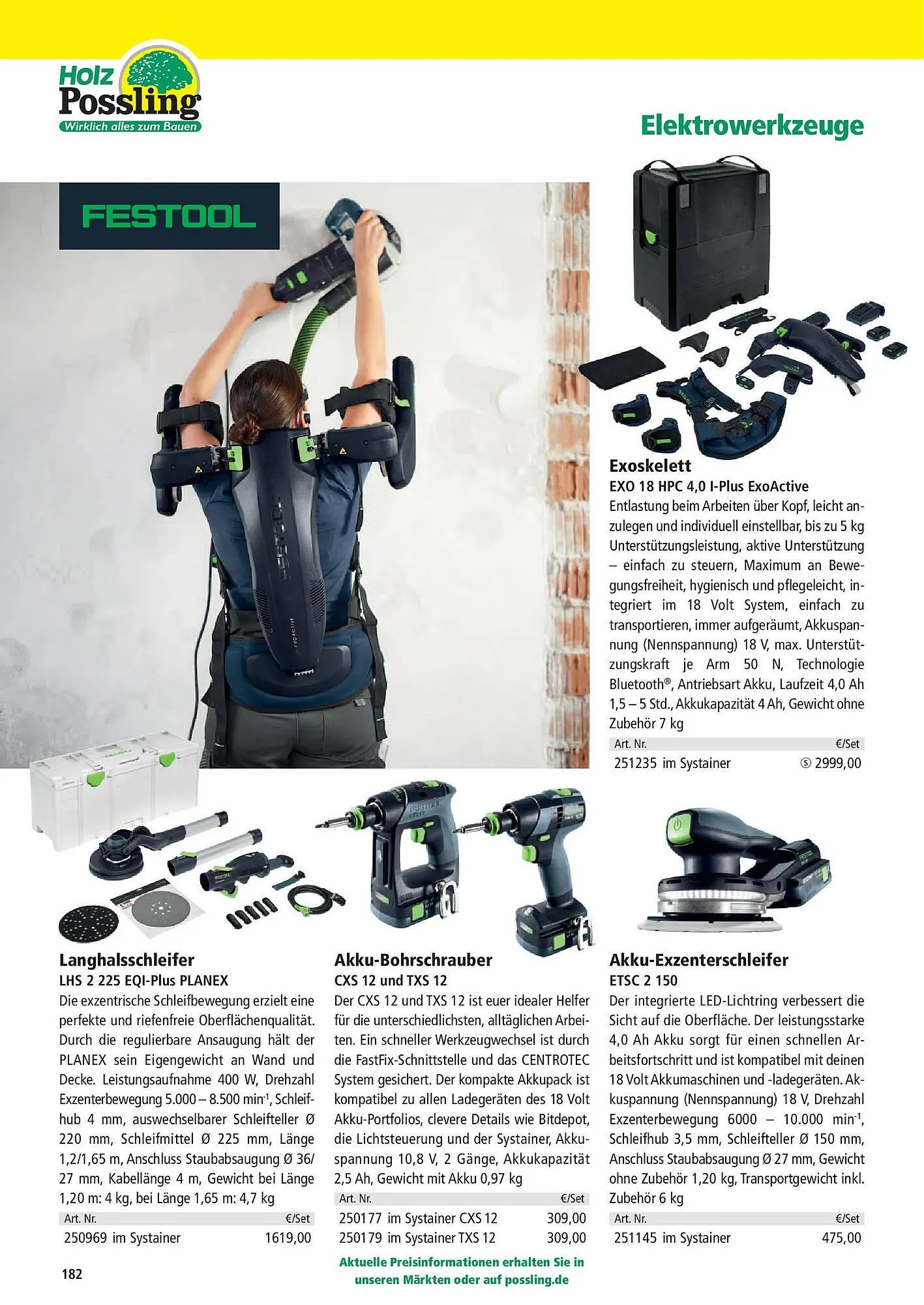 Holz Possling Prospekt von 31. März bis 30. Juni 2025 - Prospekt seite 182