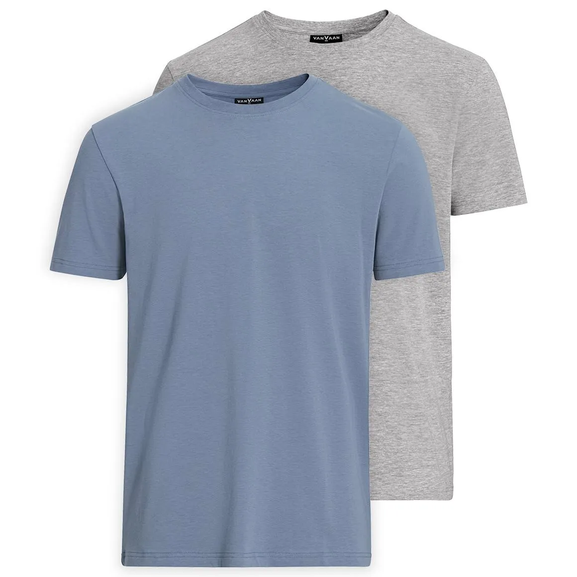 2 Herren T-Shirts mit Rundhalsausschnitt