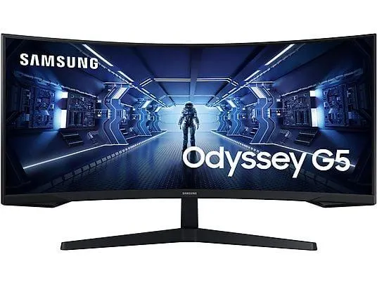 SAMSUNG LC34G55TWWRXEN 34 Zoll UWQHD Ultra Wide Gaming Monitor (1 ms Reaktionszeit , 165 Hz , 144 Hz nativ)
