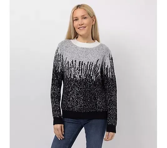 CASHMASOFT Pullover Rundhalsausschnitt Cashmeregriff Jacquard