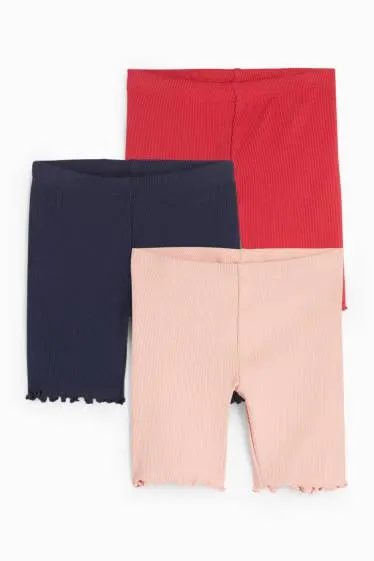 Multipack of 3 - cycling shorts - ribbed