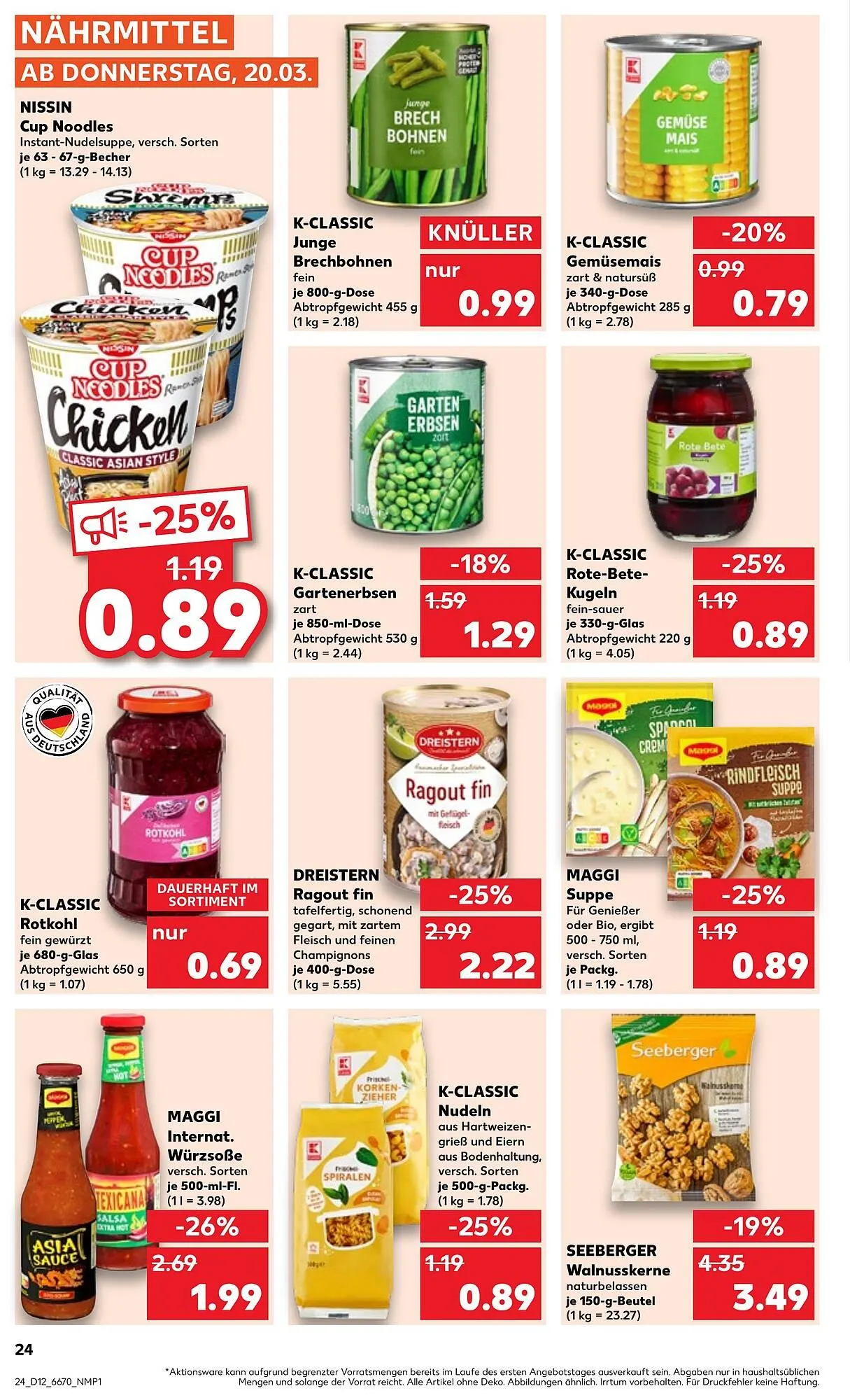 Kaufland Prospekt von 20. März bis 26. März 2025 - Prospekt seite 24