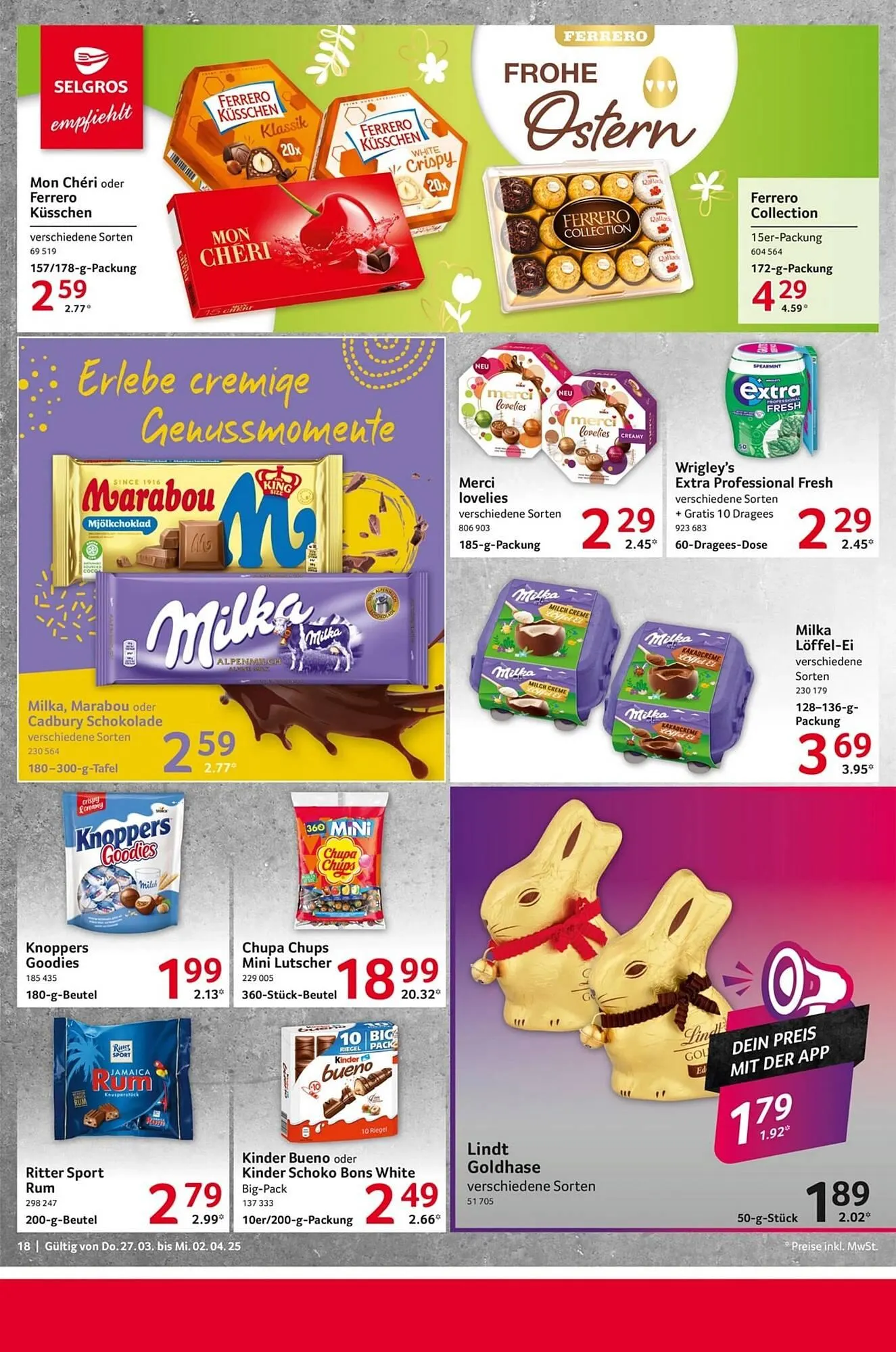 Selgros Prospekt von 27. März bis 3. April 2025 - Prospekt seite 18