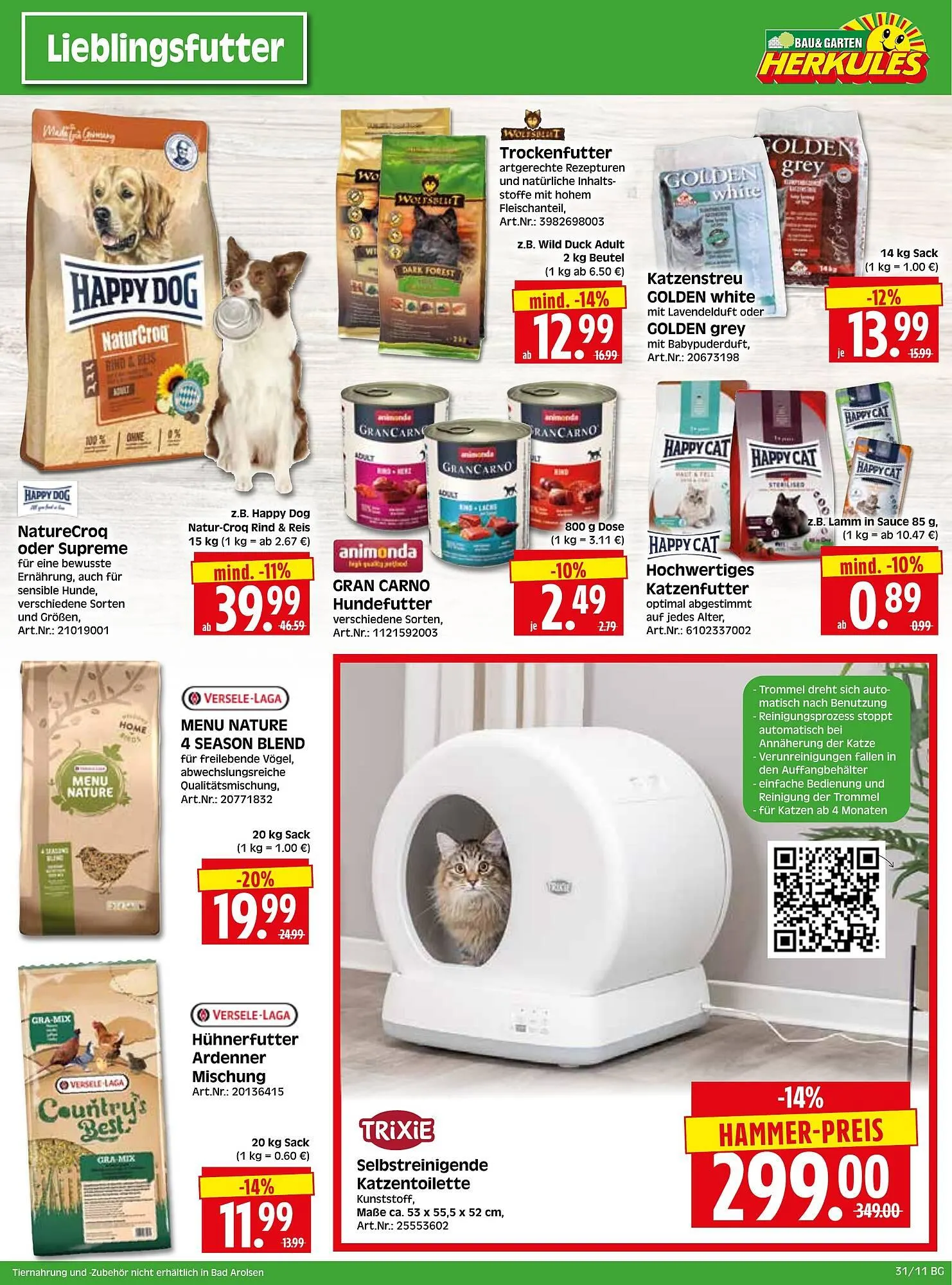 Herkules Baumarkt Prospekt von 28. Juli bis 2. August 2025 - Prospekt seite 11