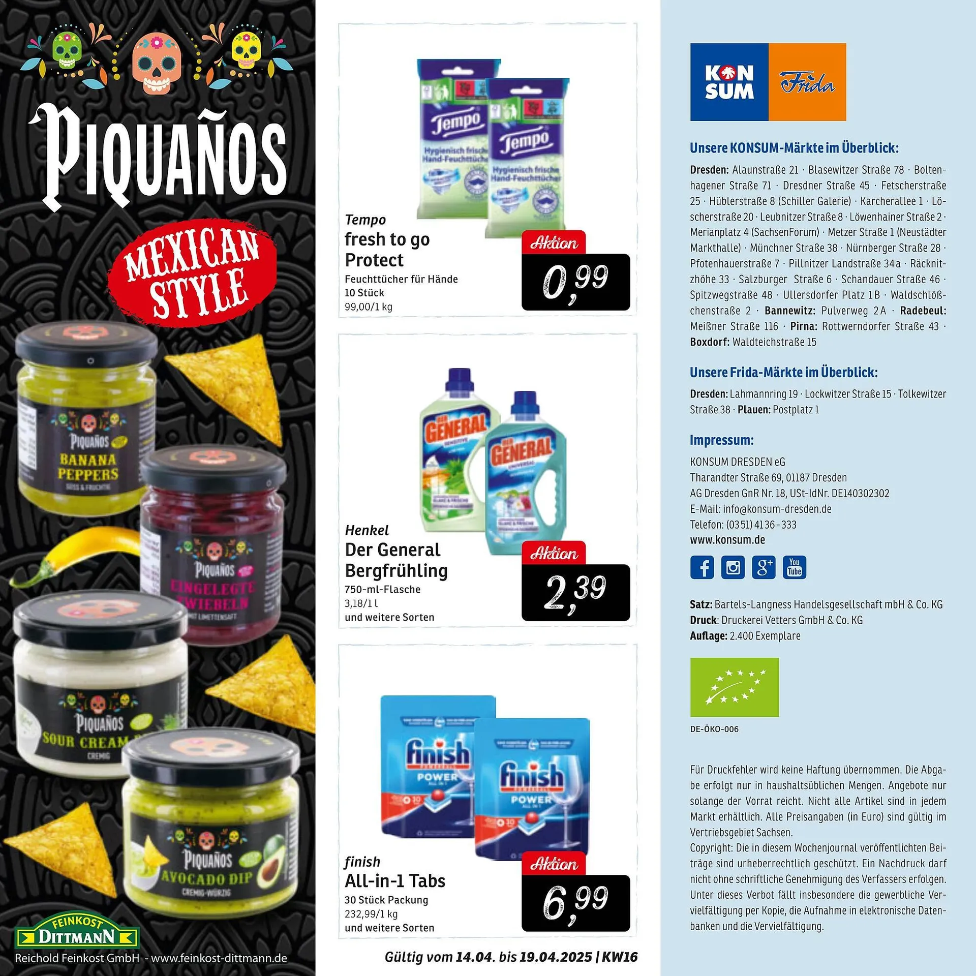 KONSUM Prospekt von 14. April bis 19. April 2025 - Prospekt seite 12