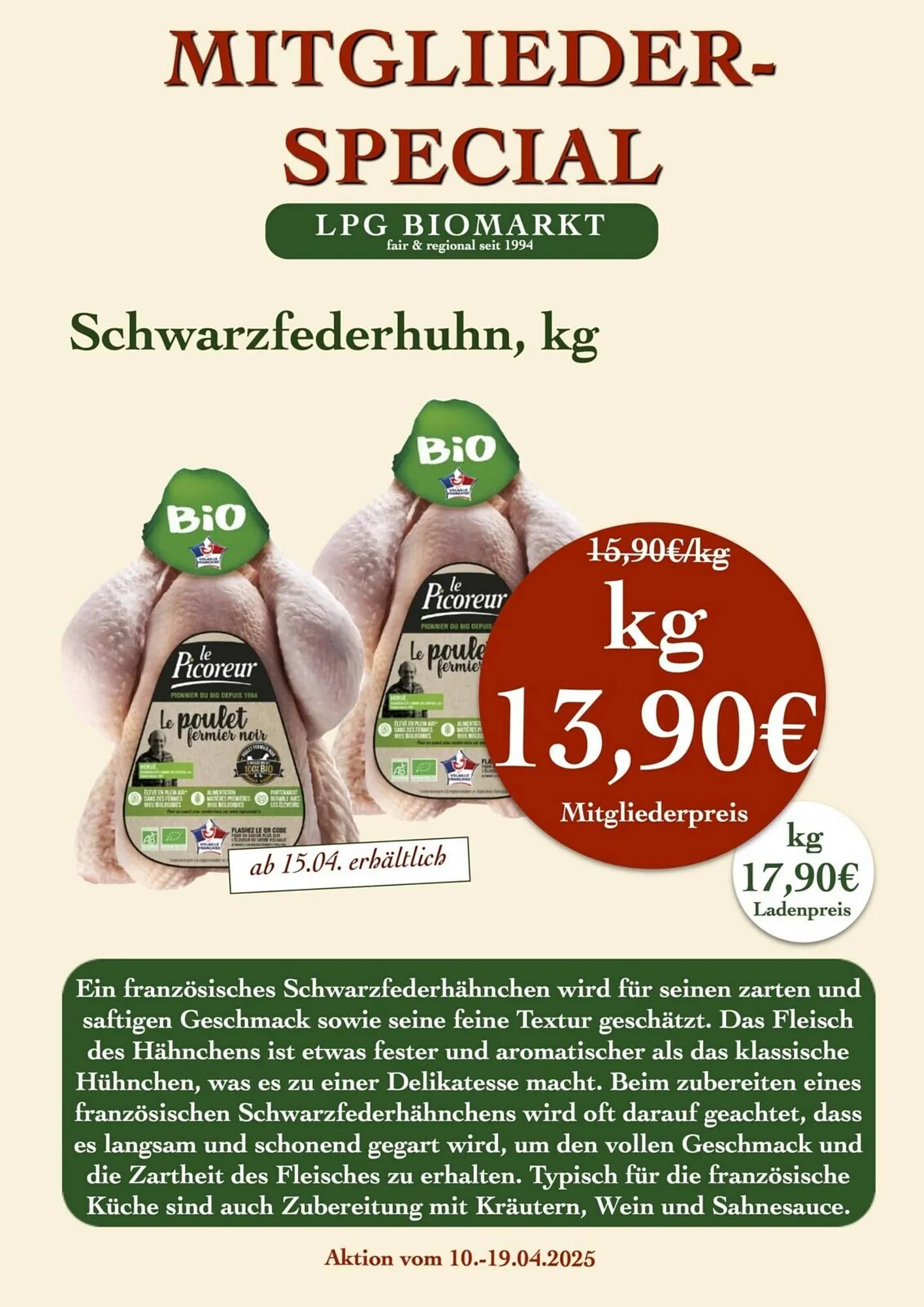 LPG Biomarkt Prospekt von 10. April bis 16. April 2025 - Prospekt seite 10