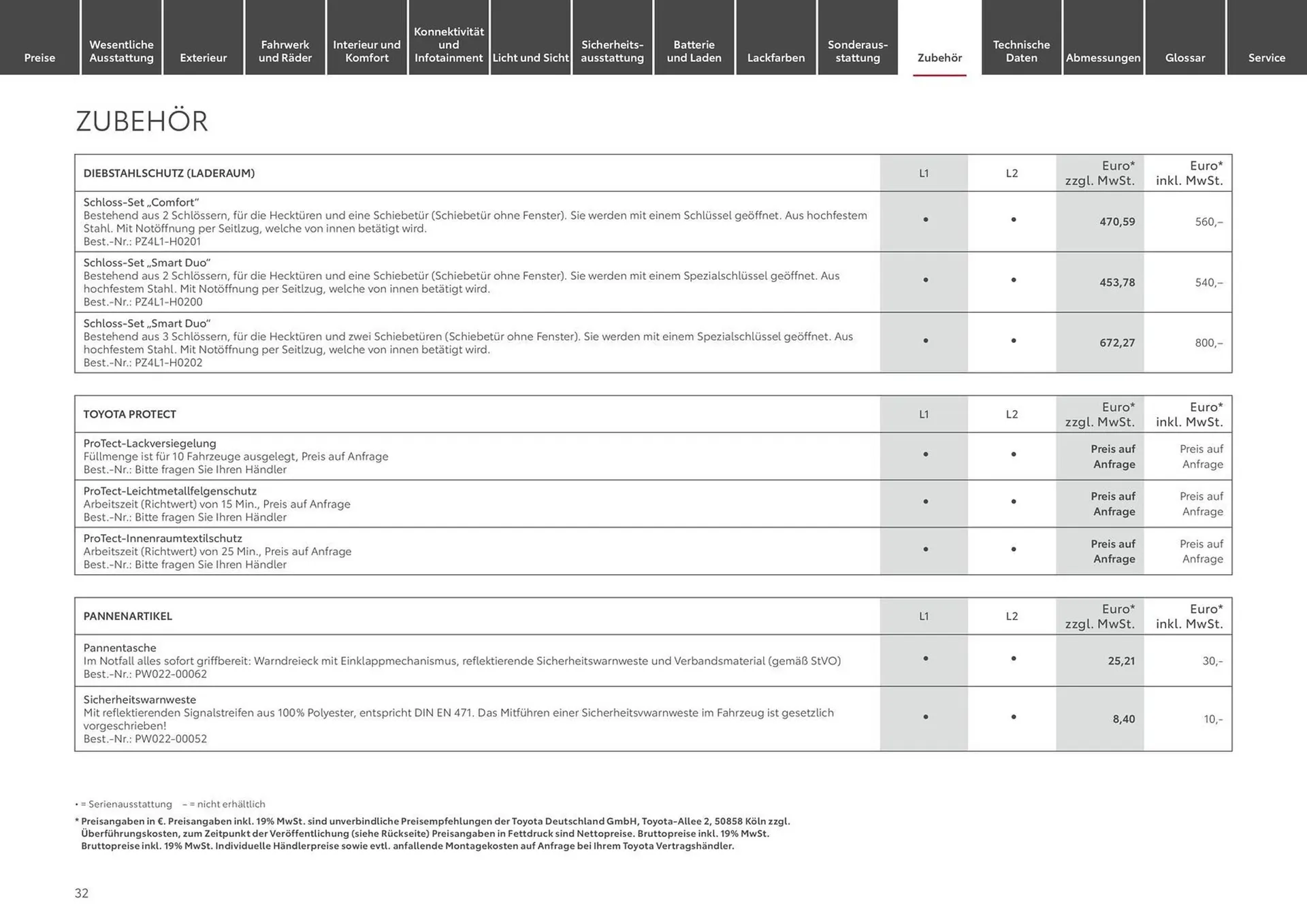 Toyota Prospekt von 15. Juni bis 15. Juni 2025 - Prospekt seite 32